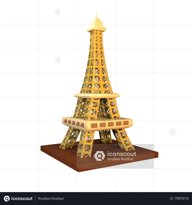 Eiffel Tower  3D Icon