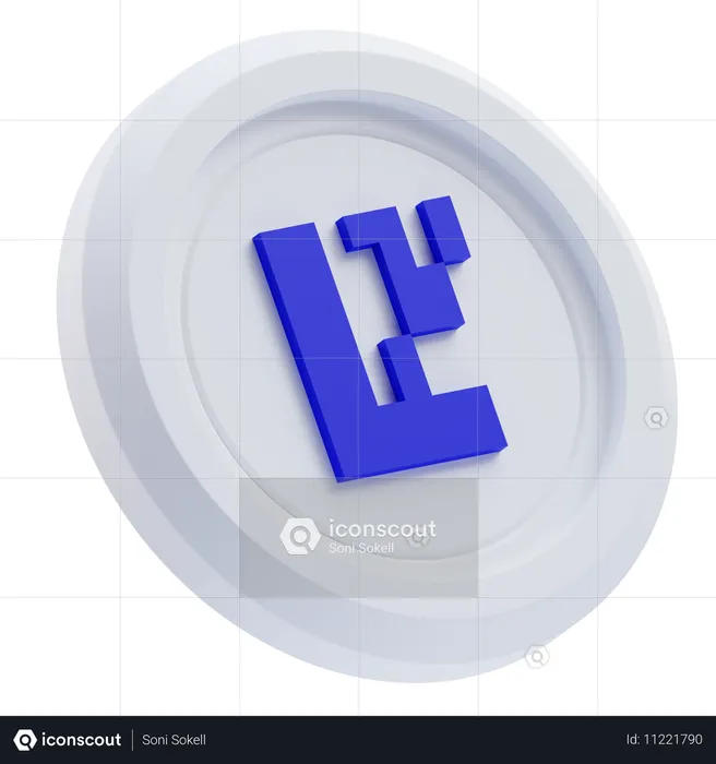 Criptomoeda de camada própria  3D Icon