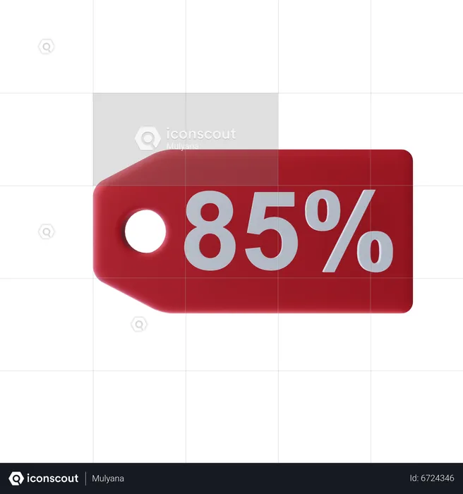 Eighty Five Percent  3D Icon