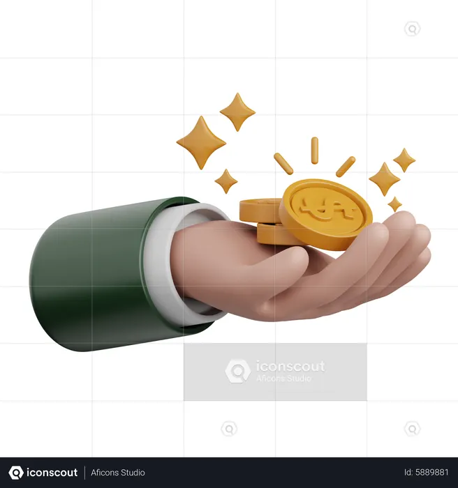 Einkommen  3D Icon
