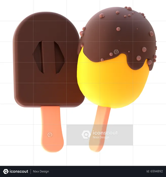 Eis am Stiel  3D Icon