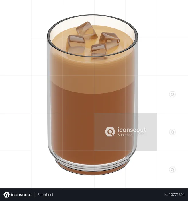 Eis Latte  3D Icon