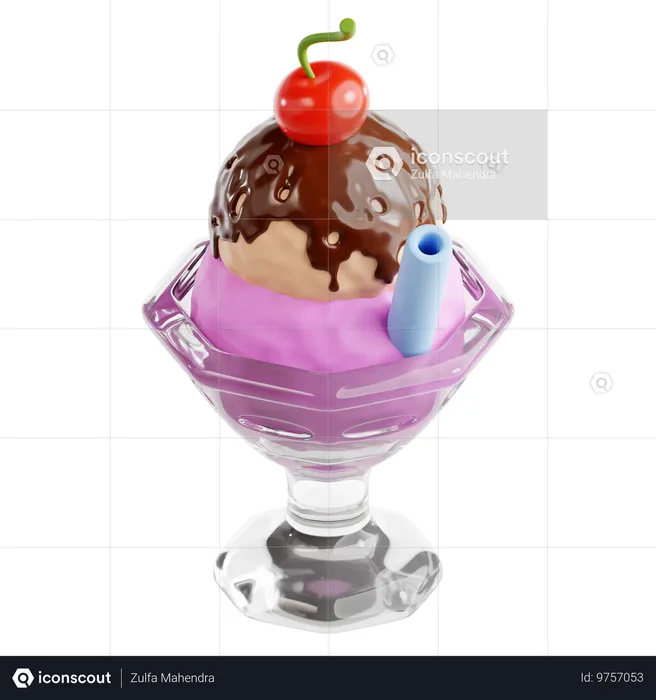 Eisbecher  3D Icon