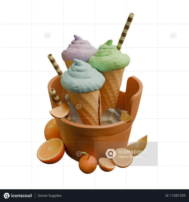 Eiscreme  3D Icon