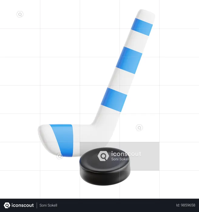 Eishockey  3D Icon