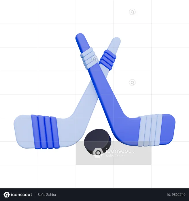 Eishockey  3D Icon