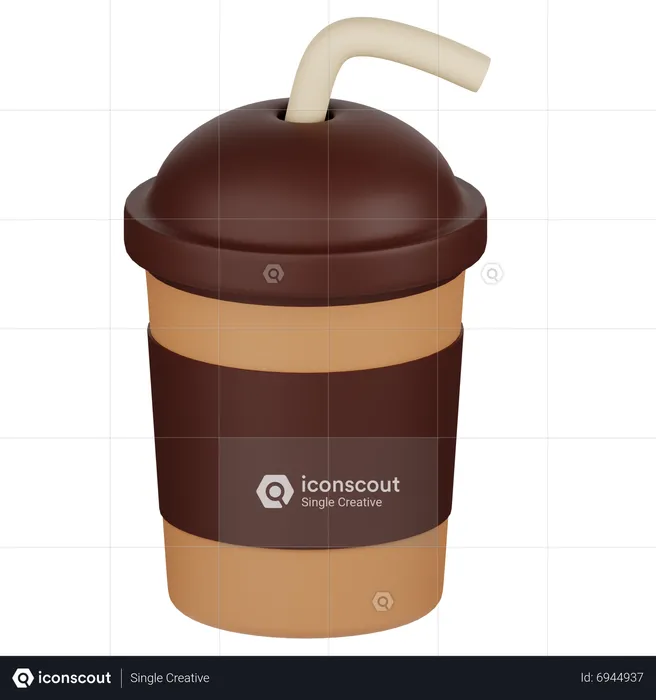 Eiskaffeetasse  3D Icon