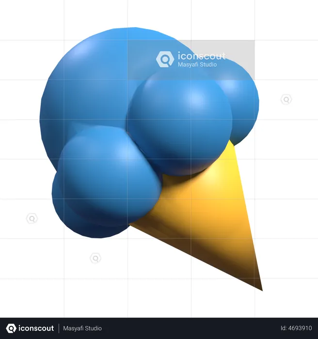 Eistüte  3D Illustration