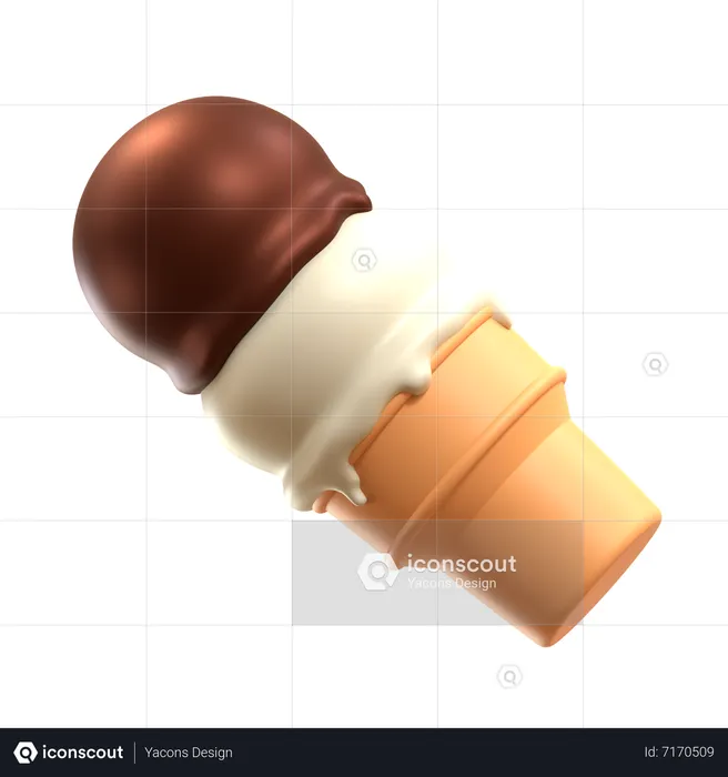 Eistütenschaufel  3D Icon