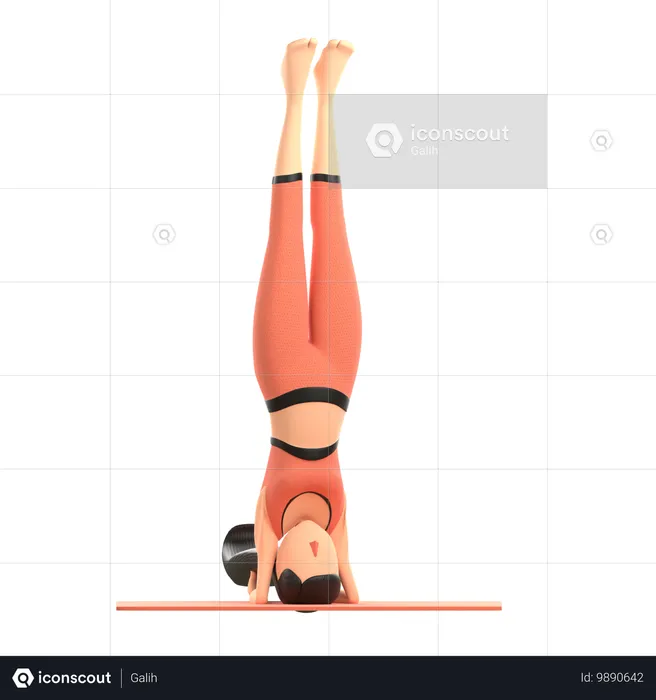 Ejercicio de gimnasio  3D Illustration