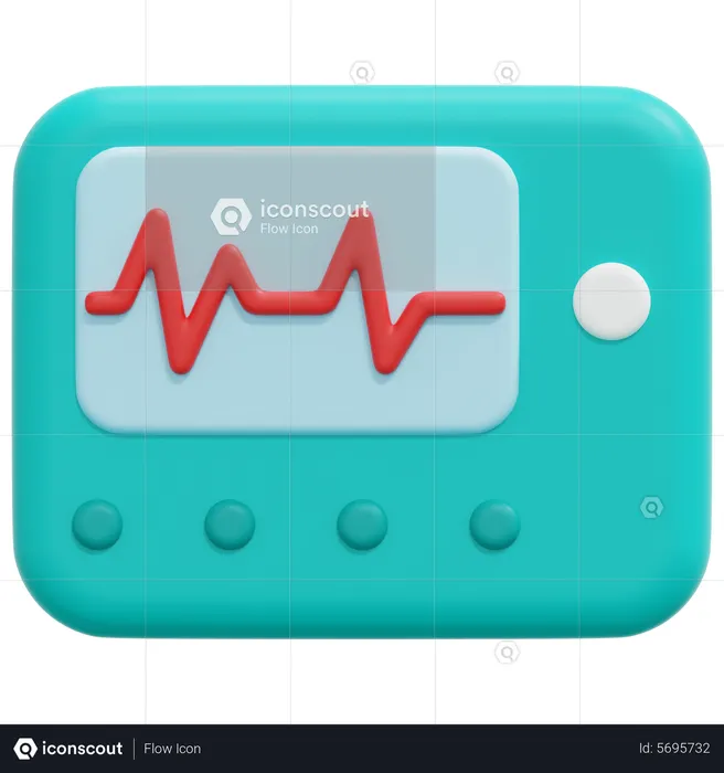 EKG  3D Icon