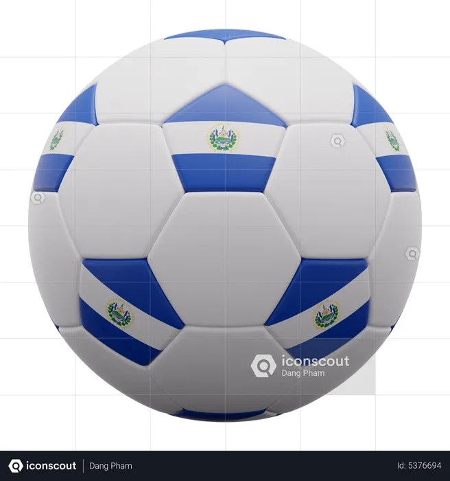 El Salvador Ball  3D Icon
