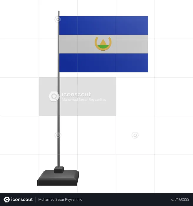 El Savador Flag  3D Icon
