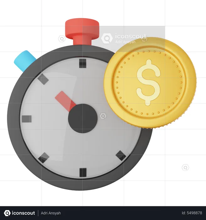 El tiempo es dinero  3D Icon