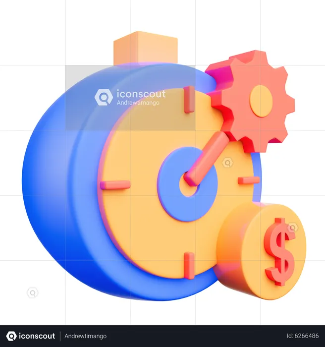 El tiempo es dinero  3D Icon