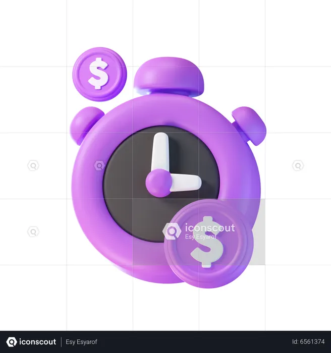 El tiempo es dinero  3D Icon