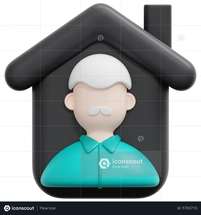 Elderly Home  3D Icon