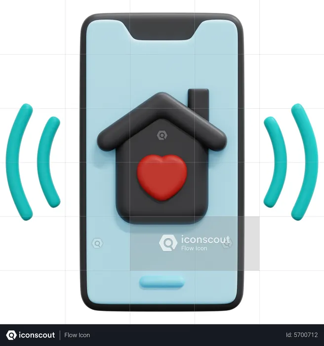 Elderly Home App  3D Icon