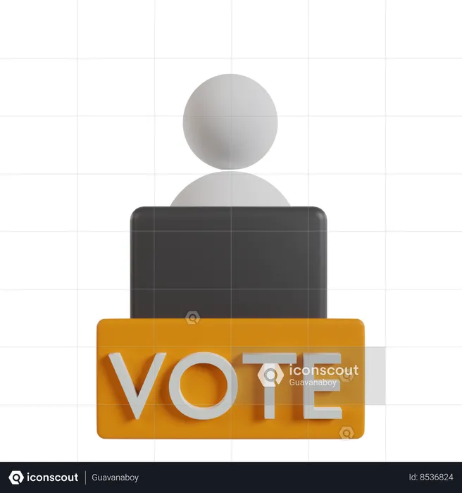 Elected Candidate  3D Icon