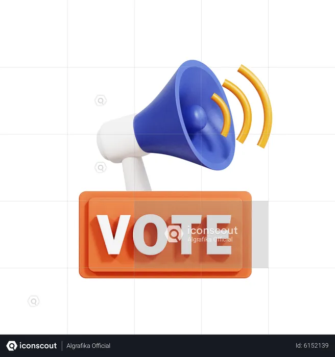 Election Campaign  3D Icon