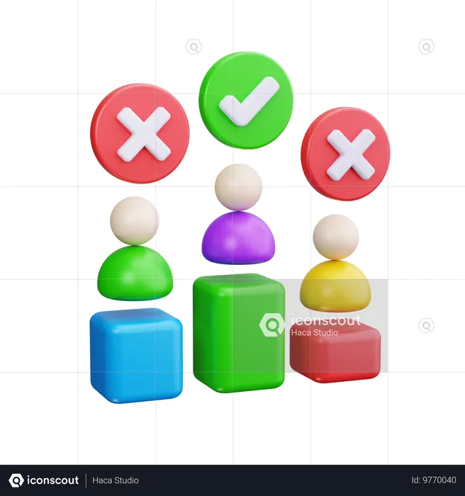 Election Polling  3D Icon