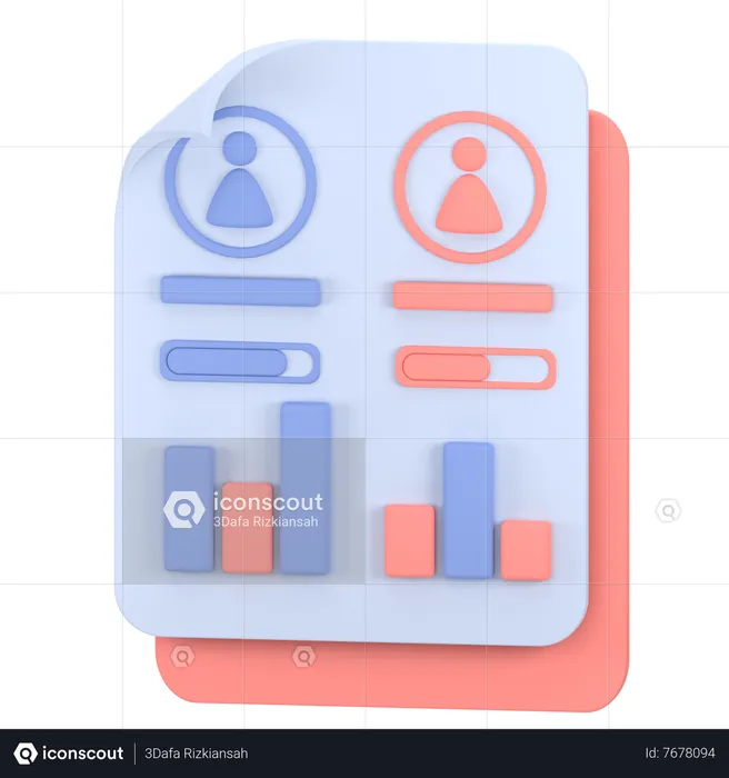 Election Statistic  3D Icon