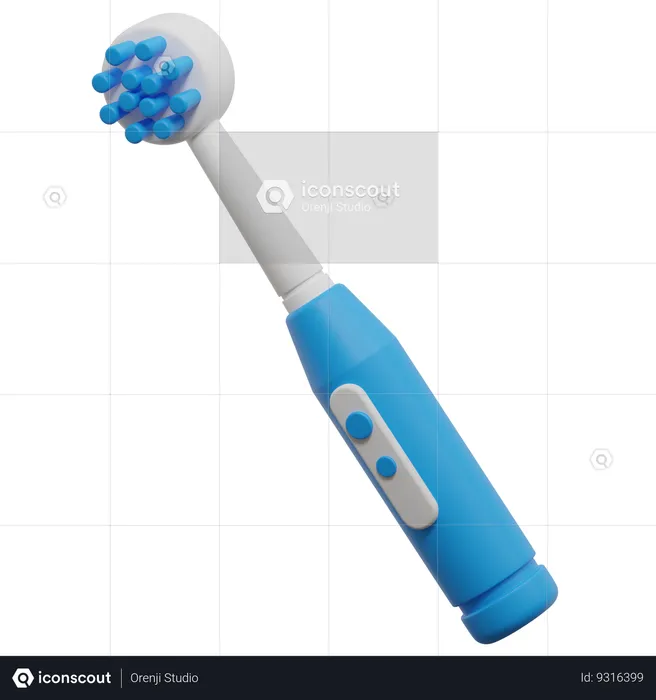 Electric Brush  3D Icon