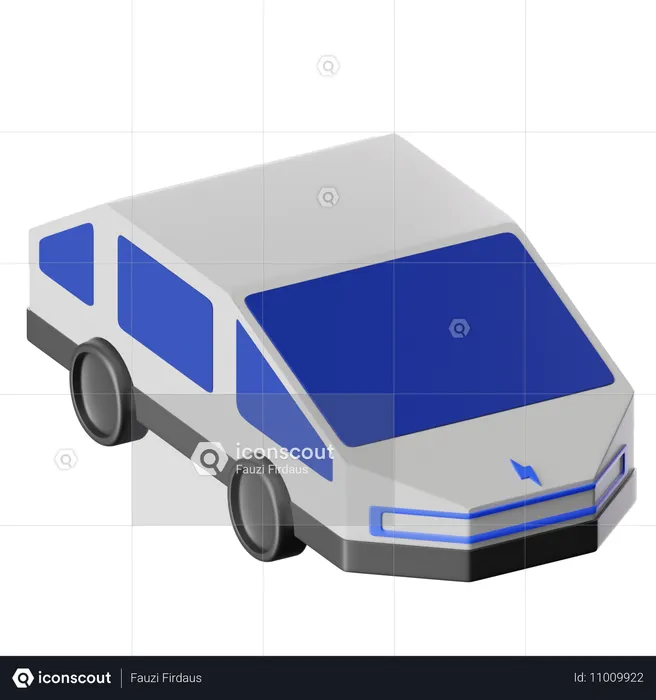 電気自動車  3D Icon