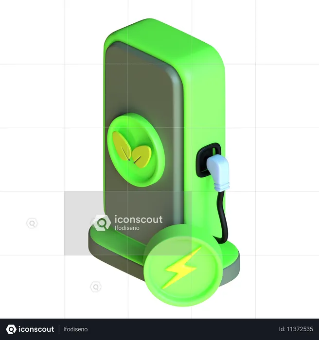 Electric Charging  3D Icon