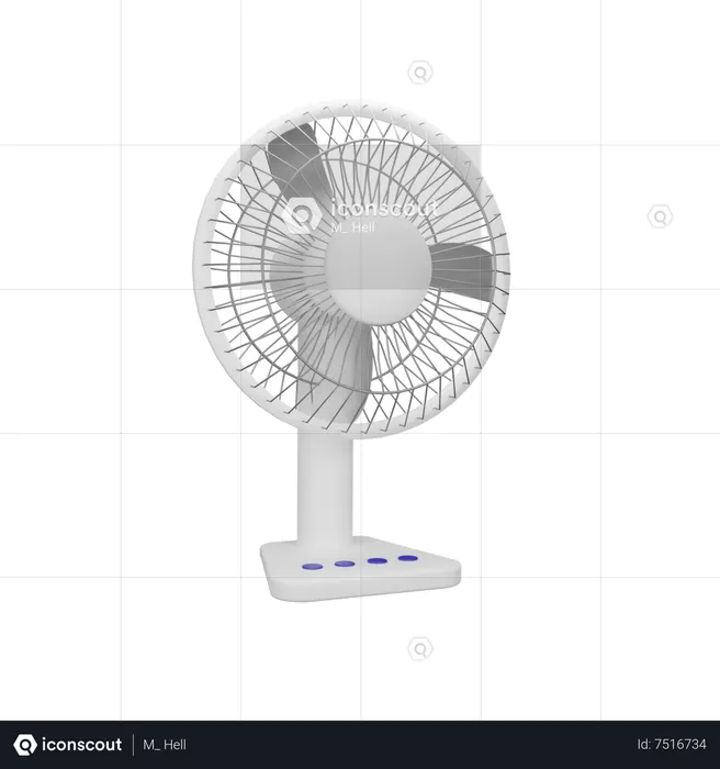 Electric Fan  3D Icon