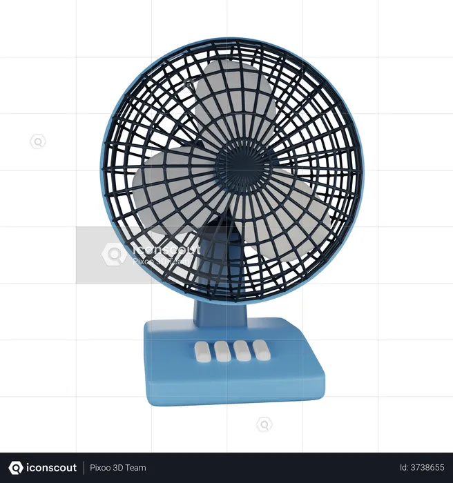 Electric Fan  3D Illustration