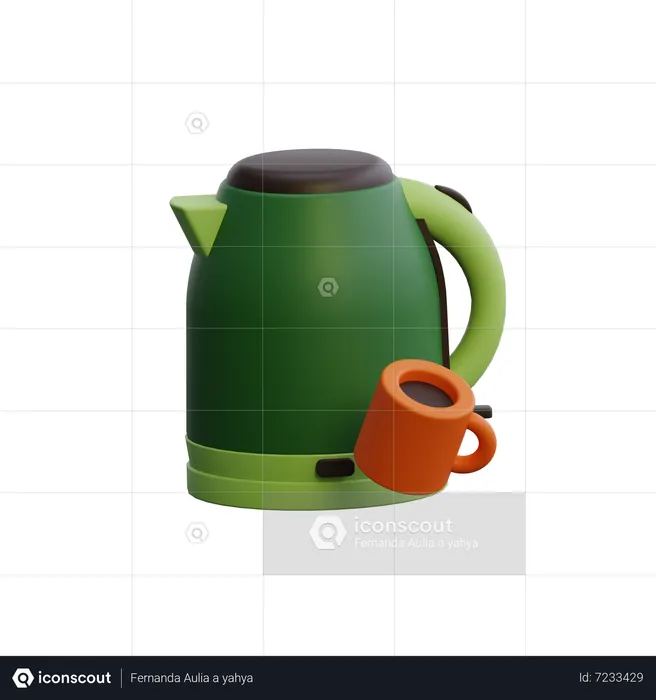 Electric Kettle  3D Icon