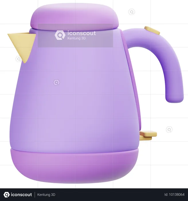 Electric Kettle  3D Icon