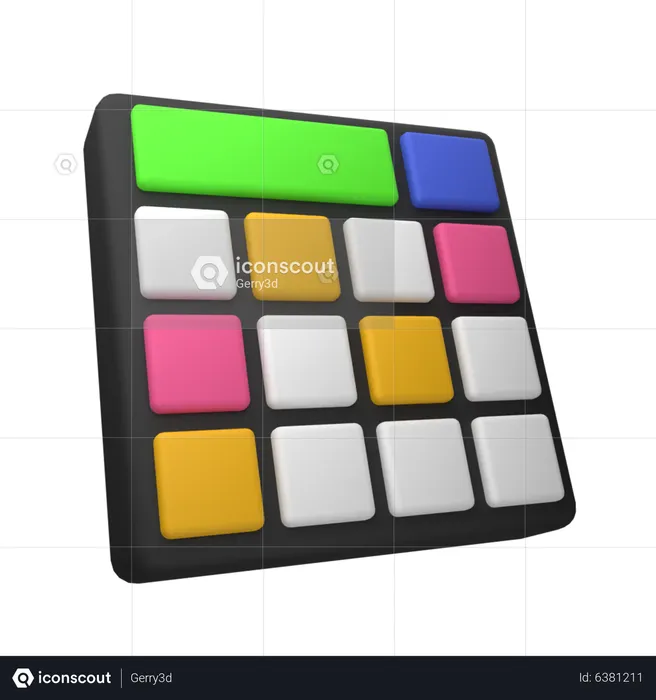 Electric Keyboard  3D Icon