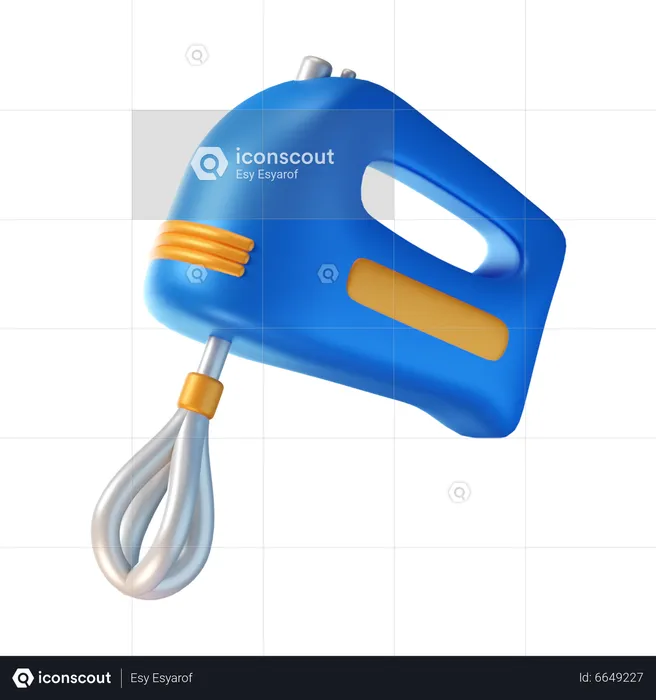 Electric Mixer  3D Icon