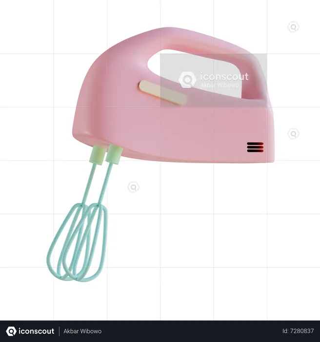Electric Mixer  3D Icon
