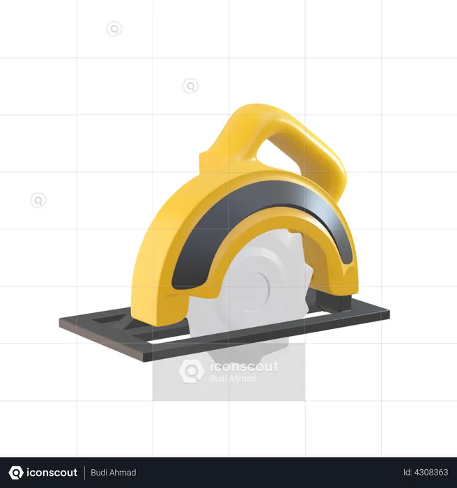 Electric Planer  3D Illustration