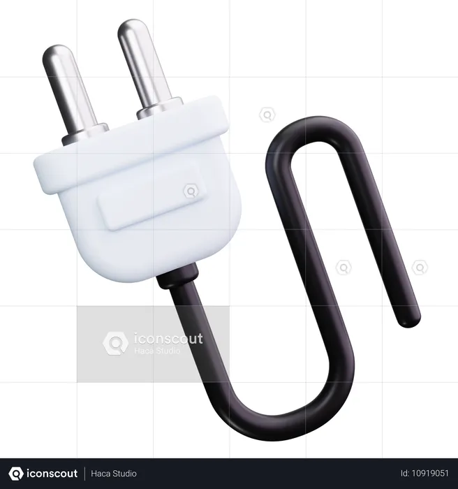 Electric Plug  3D Icon