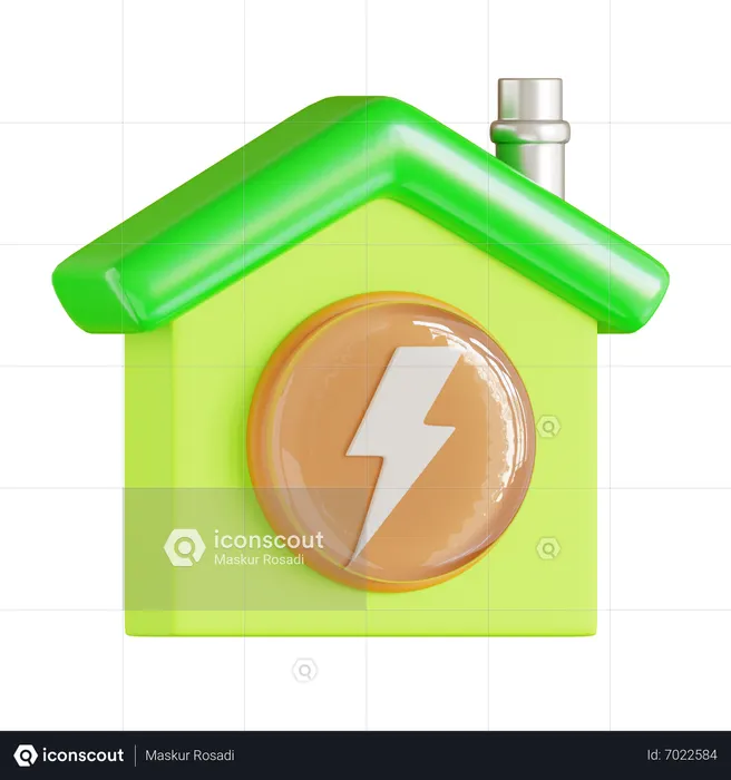 Electric Power  3D Icon