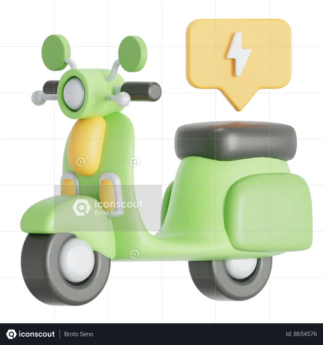 Electric scooter  3D Icon