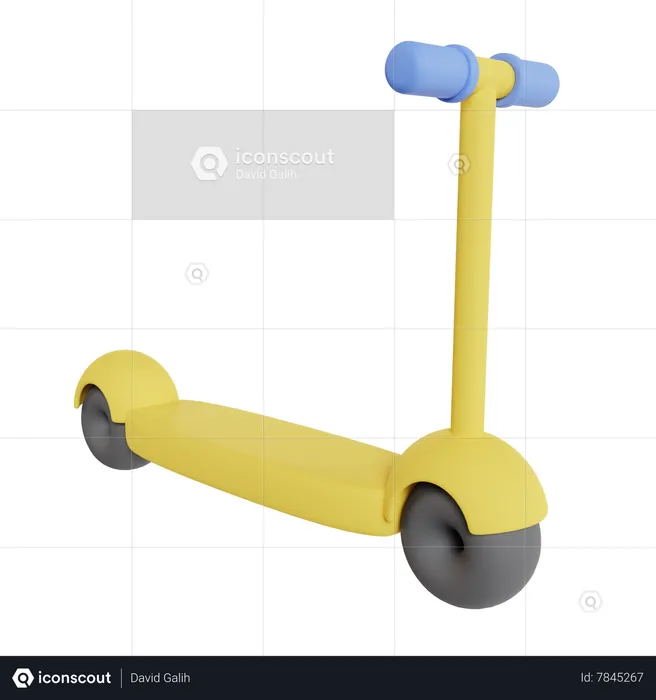 Electric Scooter  3D Icon