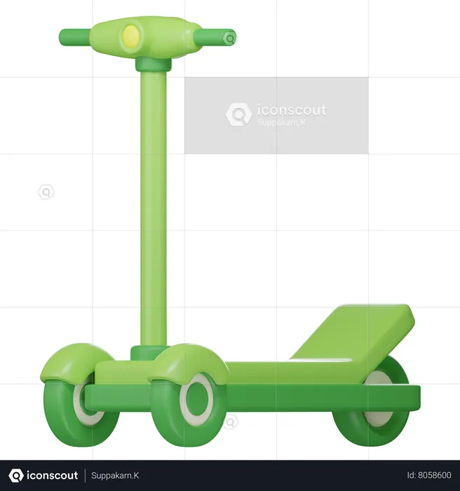 Electric Scooter  3D Icon