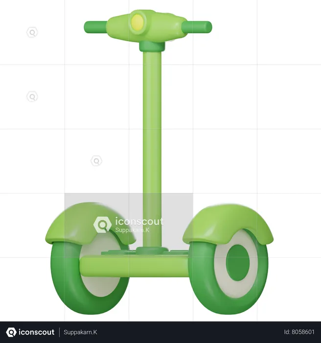 Electric Scooter  3D Icon