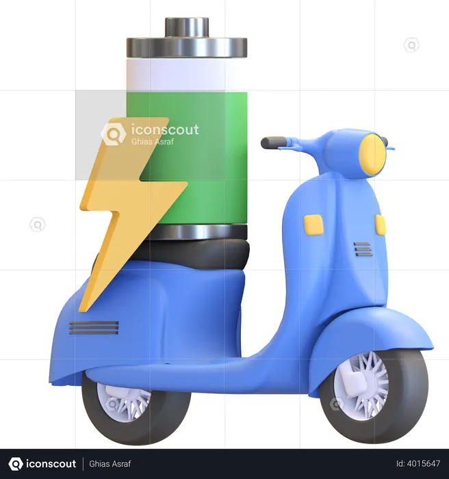 Electric scooter  3D Illustration