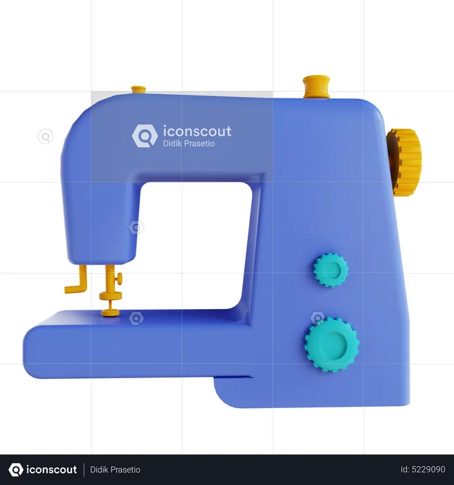 Electric Sewing Machine  3D Icon