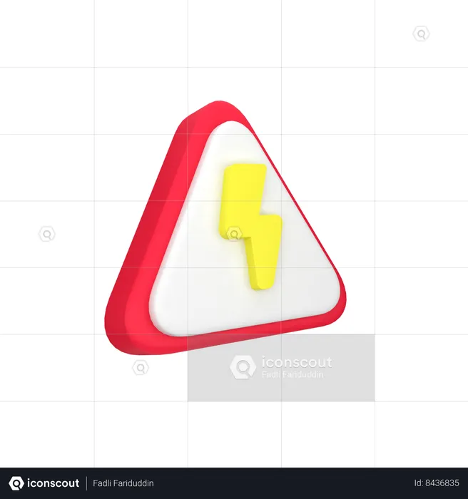 Electric Sign  3D Icon
