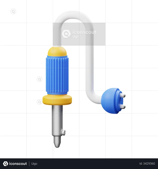 Electric Solder  3D Illustration