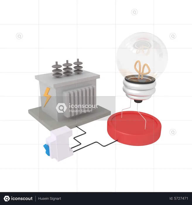 Electric Supply  3D Icon