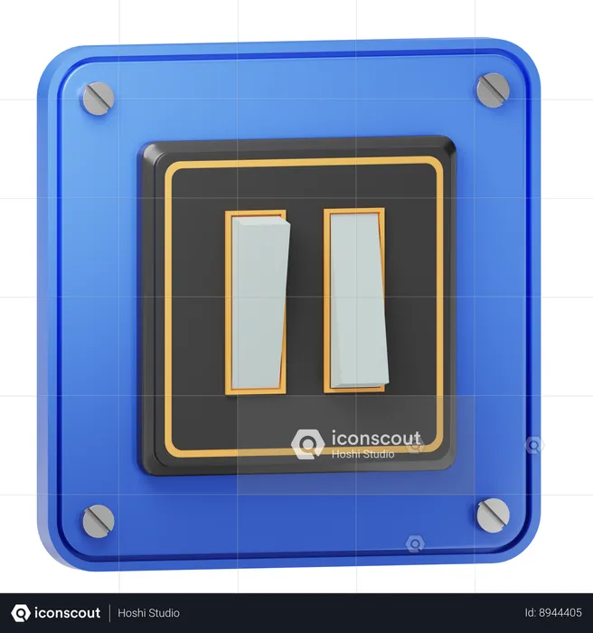 Electric switch  3D Icon