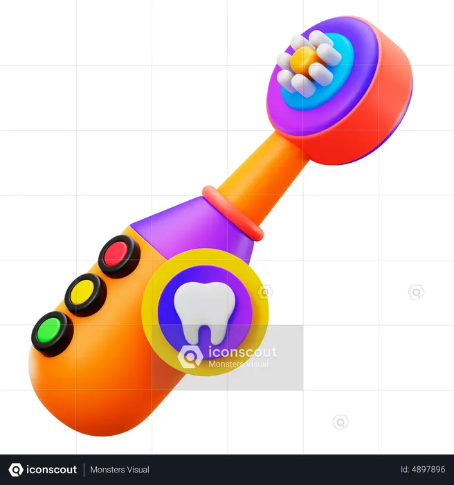 Electric Toothbrush  3D Icon